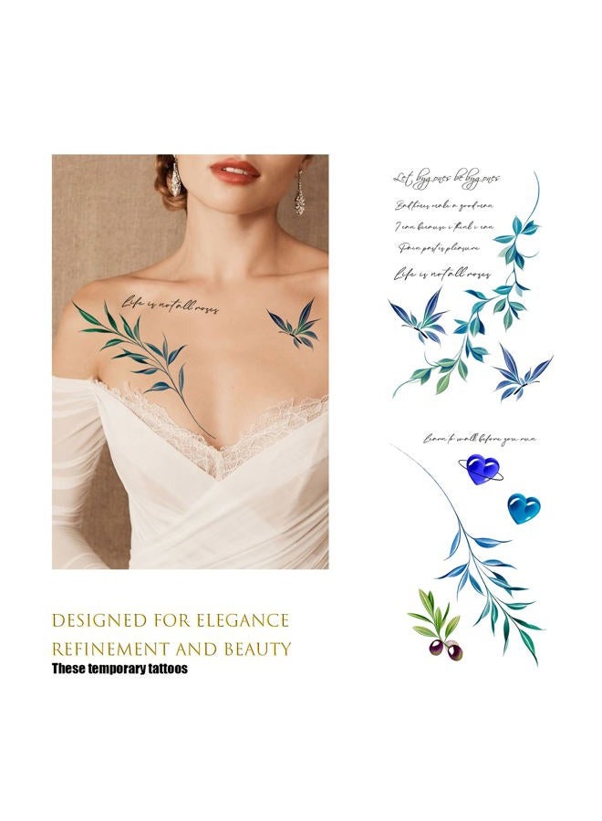 ROARHOWL Inspirational, proverb, Bible, religion, gospel, text, words，Exquisite and aesthetic temporary tattoos fake tattoo kit (Design 4) - Image 5